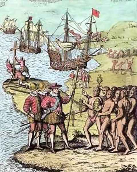 Columbus at Hispaniola - view 1