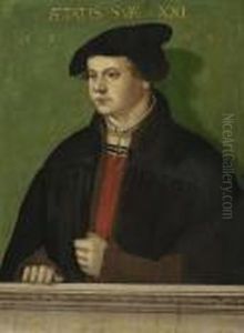 Bildnis Eines 21- Jahrigen Mannes, 1538. by Hans Brosamer