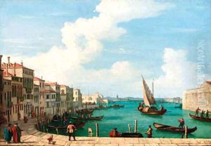 Figures on a Venetian quay