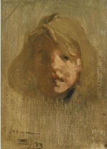 Portrait Of A Young Girl by Robert Brough