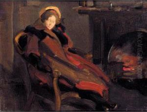 A Lady By The Fireside by Robert Brough