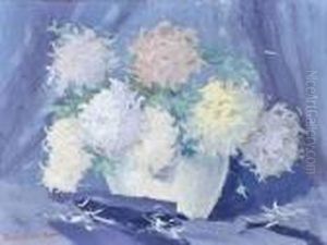 Bouquet De Dahlias by Eugene Brouillard