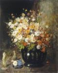 Bloemenstilleven by Jules Brouwers