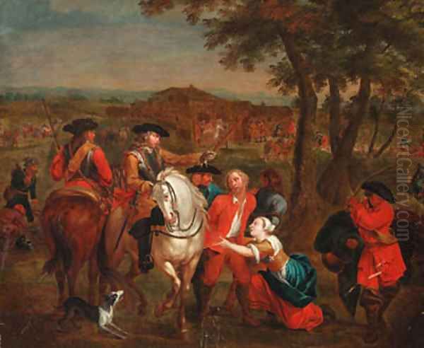 Cavalrymen with a prisoner - view 1