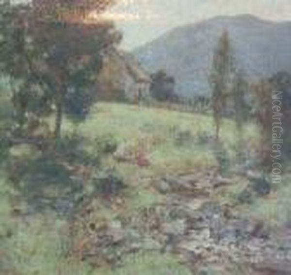 Children By A Burn - view 1