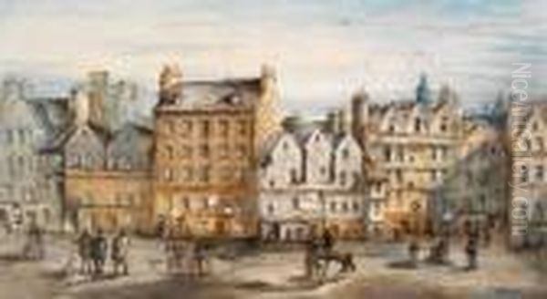 Cormock An Edinburgh Street Scene - view 1
