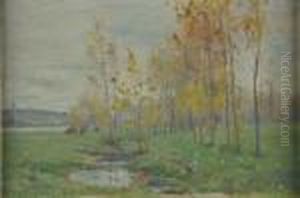 Cattle Grazing In An Autumn Landscape