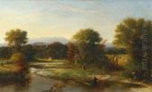 Afternoon On The Pemigewasset River by George Loring Brown
