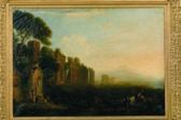 View Of The Claudian Aquaduct And Campagne Of Rome - view 1
