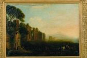 View Of The Claudian Aquaduct And Campagne Of Rome by George Loring Brown