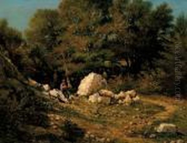 A Traveller Resting By The Roadside - view 1