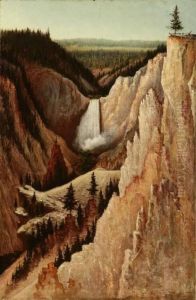Grand Canyon And Falls From Hayden Pt., Yellowstone Park by Grafton Tyler Brown