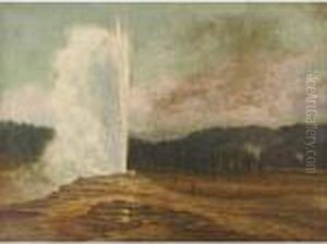 Old Faithful Geyser Yellowstone National Park by Grafton Tyler Brown