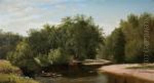 Along The River, Andover, Maine by Harrison Bird Brown