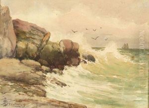Rocky Coast by Harrison Bird Brown