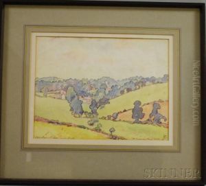 Landscape At Newton-st-loe, Bath by James Brown