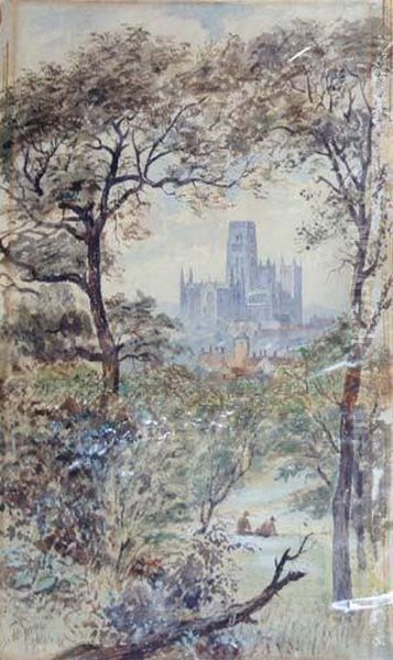 Durham Cathedral From The Far Side Of The Wear - view 1