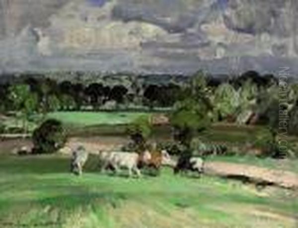 Cows Grazing On A Summer's Day - view 1