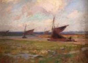 Wherries On The Broads by John Alfred Arnesby Brown