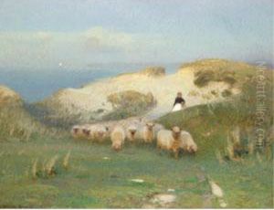 On The Dunes Near St. Ives by John Alfred Arnesby Brown