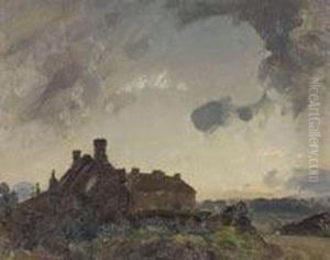 End Of The Village Road by John Alfred Arnesby Brown