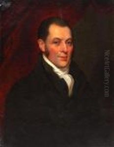 Portrait Of A Gentleman With Black Top Coat Andwhite Stock