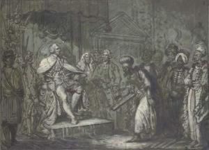 His Majesty King George Iii And 
Officers Of State Receiving Theturkish Ambassador And Suite