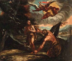 The Expulsion of Adam and Eve by Abraham Bloemaert