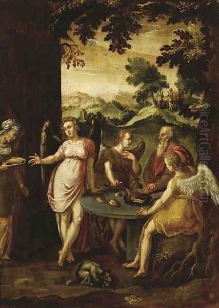 Abraham and the Three Angels - view 1