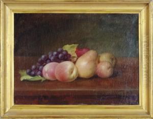 Still Life With Grapes, Pears And Peaches; And A Companionpainting
