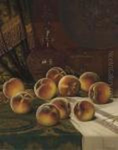 Still Life With Peaches by William Mason Brown