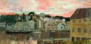 New England Harbor by George Elmer Browne