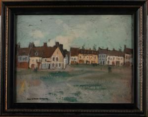 Village Street Scene by George Elmer Browne