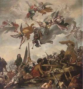 The Resurrection of the dead by Claudio Francesco Beaumont