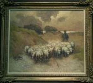 Returning Flock by George Elmer Browne