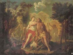 Venus and Adonis by Claudio Francesco Beaumont