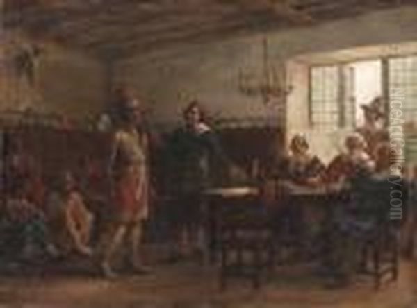 Massasoit Signing A Treaty - view 1
