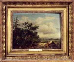 Paysage Aux Promeneurs by Lazare Bruandet