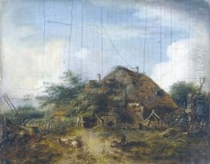 W Zagrodzie Wiejskiej by Lazare Bruandet