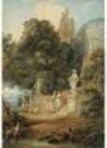 Vestales Au Temple by Lazare Bruandet