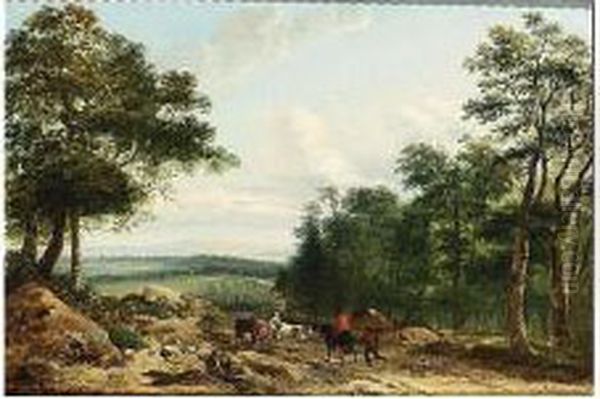 A Wooded Landscape With A - view 1