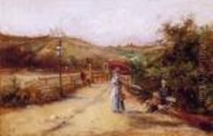 Small Town Promenade by Hermina Bruck