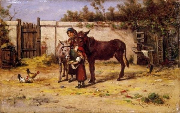 Girls With Donkeys - view 1
