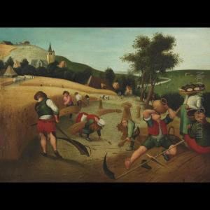 The Peasant""""s Harvest by Pieter III Brueghel