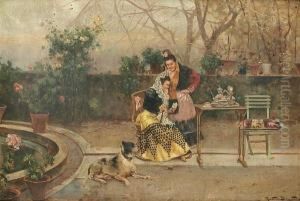 Tea In The Garden by Ricardo Brugada y Panizo