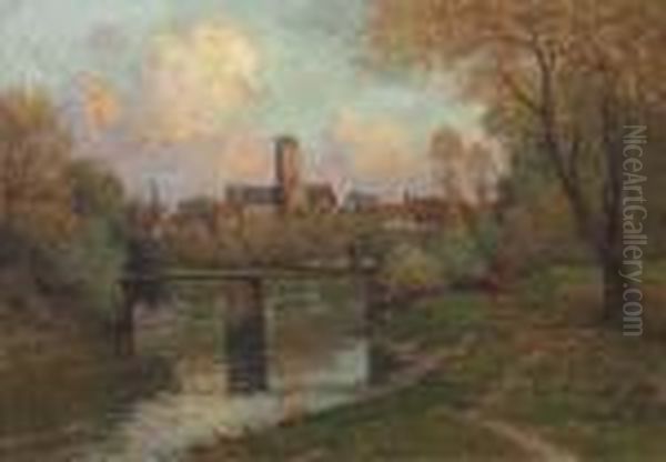 View Of A Town In Autumn - view 1
