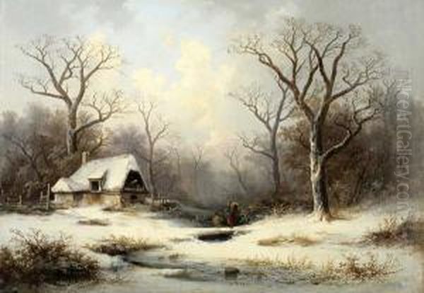 "romantische Winterlandschaft" Mit Personenstaffage - view 1