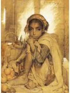 Le Petit Marchand D'oranges by Guillaume Charles Le Brun