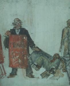 L'homme-sandwich by Francois Brunery