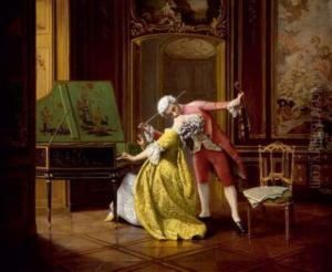 La Lecon De Musique by Francois Brunery